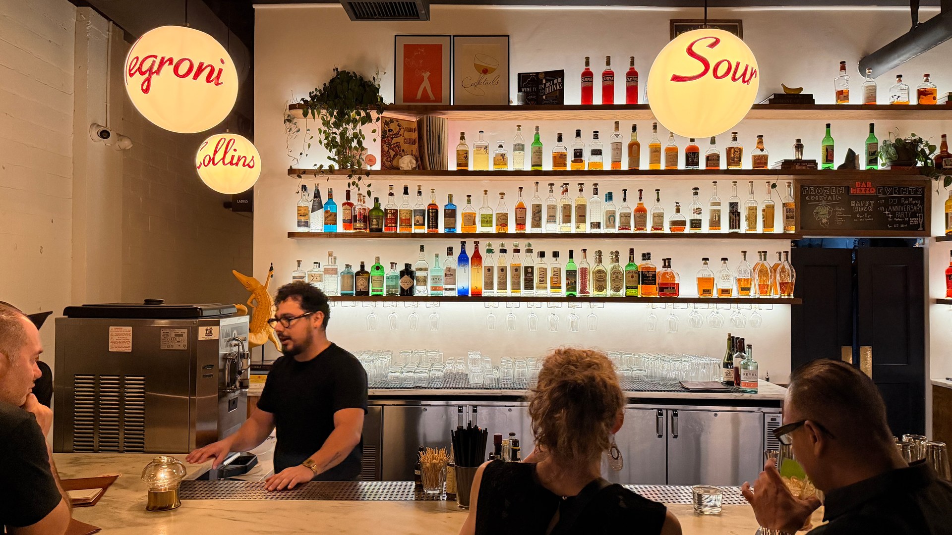 Bar Mezzo is a cozy wine bar in St. Petersburg known for its curated selection of natural wines and seasonal small plates. With its warm interior and intimate atmosphere, it reflects the city’s evolving culinary scene — a place where locals gather for relaxed evenings and thoughtful dining.