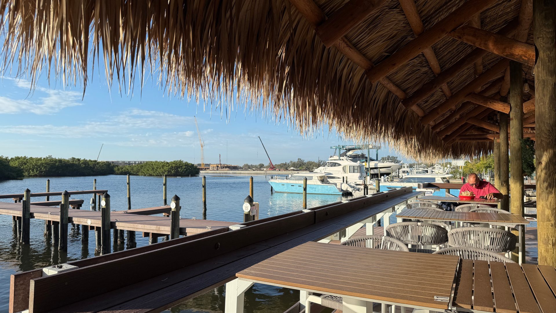 Patrona Coastal Café is a waterfront coffee destination in St. Petersburg, offering dockside seating, tropical landscaping, and expansive bay views. With its relaxed atmosphere and coastal charm, it captures the effortless Gulf Coast lifestyle — just minutes from Amara Bay.
