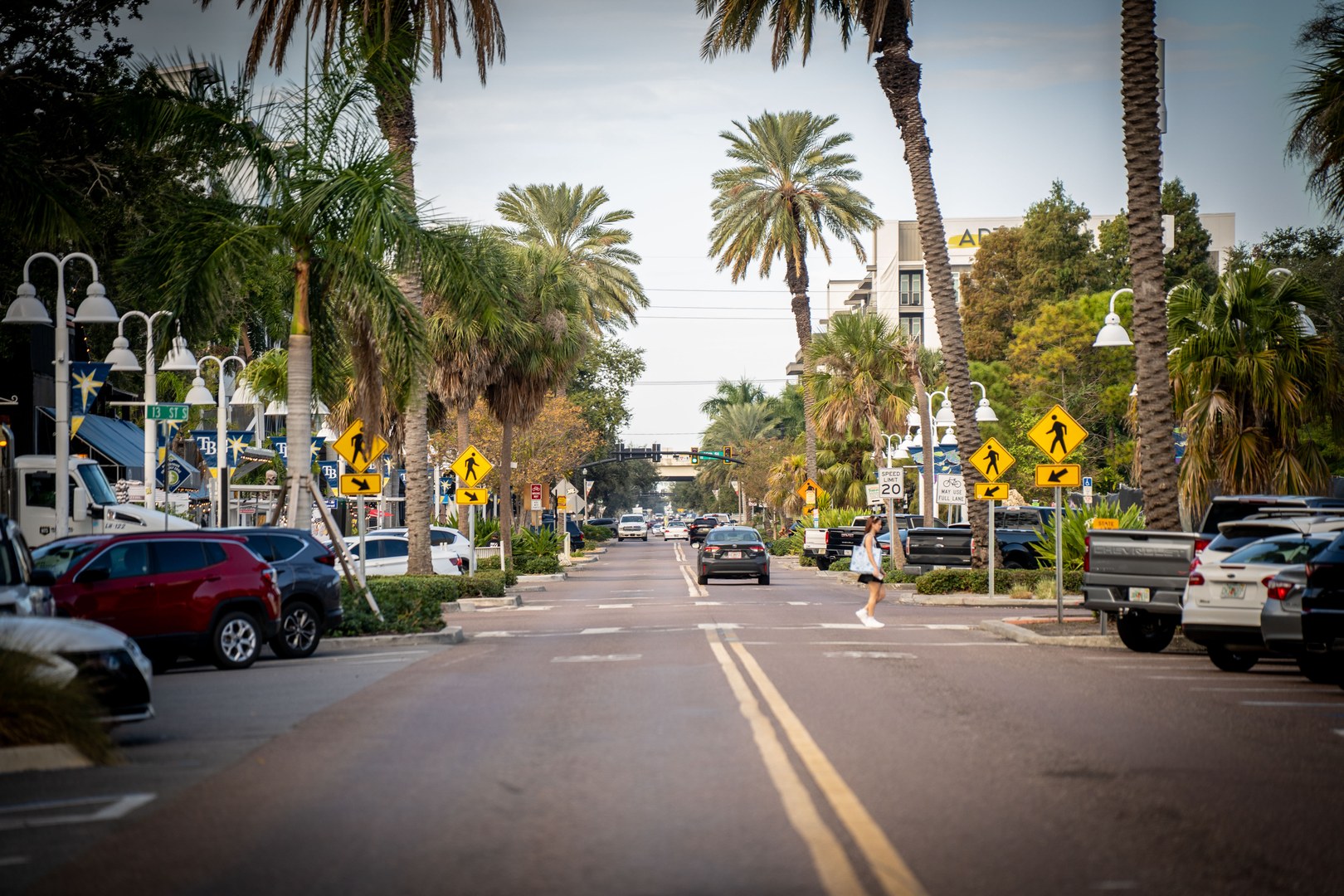 Central Avenue is the cultural spine of downtown St. Petersburg, lined with palm trees, independent boutiques, local cafés, art galleries, and historic architecture. Stretching from the waterfront through the arts districts, it defines the walkable, creative character that makes St. Pete one of Florida’s most dynamic coastal cities.
